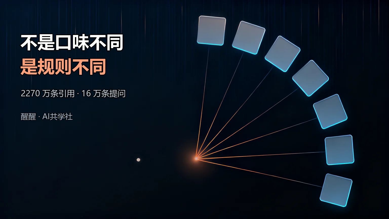 同一个问题问六个 AI，你会得到六个答案封面